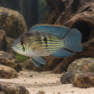 Blue Acara Cichlid Andinoacara Pulcher