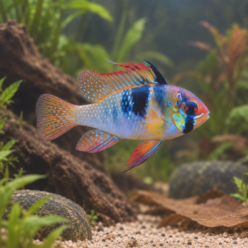 Blue Ram Mikrogeophagus Ramirezi