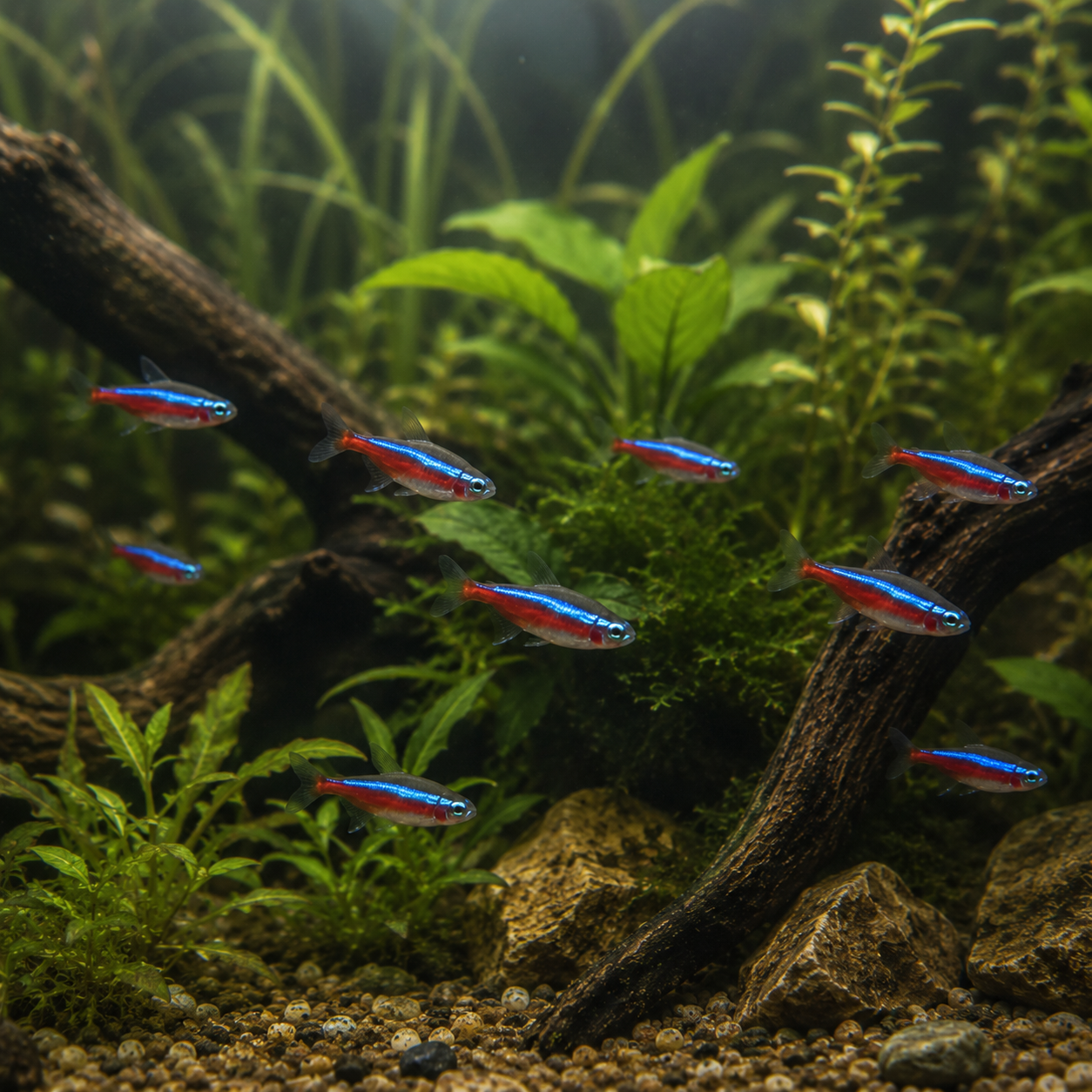 Cardinal Tetra Paracheirodon Axelrodi 