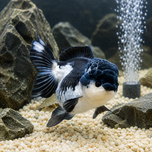 Giant Super Jelly Head Panda Oranda Grade AA Goldfish Carassius Auratus