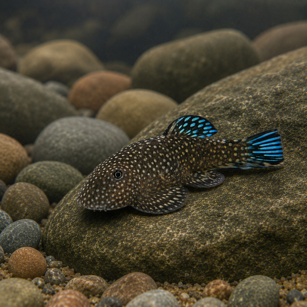 Blue Tailed Hillstream Loach Hong Kong Spotted Butterfly Pleco 4cm