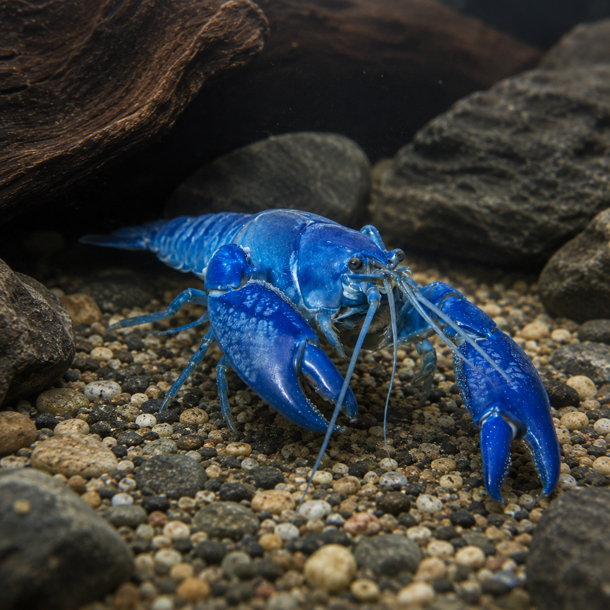 Electric Blue Crayfish Cherax Quadricarinatus 5cm