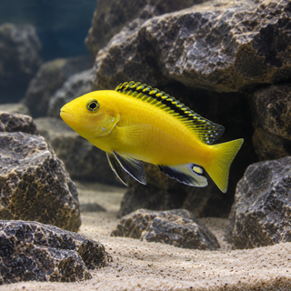 Labidochromis Caeruleus Yellow Malawi African Cichlid Small 2 Inches