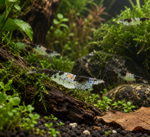 Black Rili Shrimp Neocaridina 2cm Pack of 6