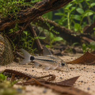 Tail Spot Dwarf Corydoras Hastatus 2cm Catfish
