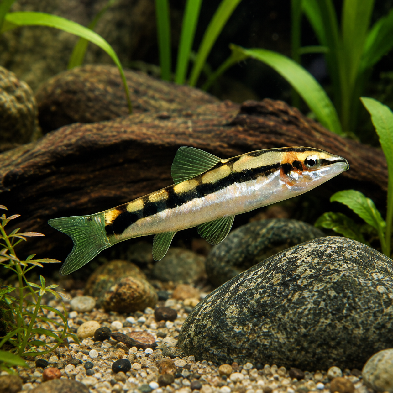 Dwarf Chain Loach Ambastaia Sidthimunki 4cm