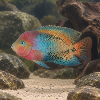 Cichlasoma Synspilum Vieja Red Head Quetzel Cichlid 