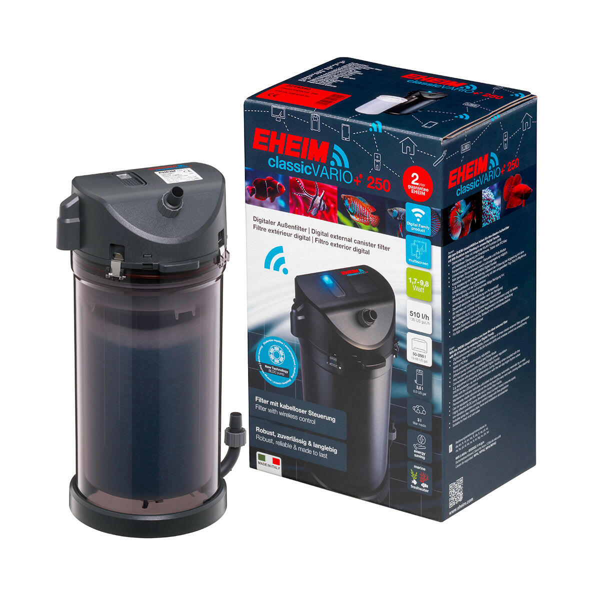 EHEIM classicVARIO+e 250 External Filter – Charterhouse Aquatics