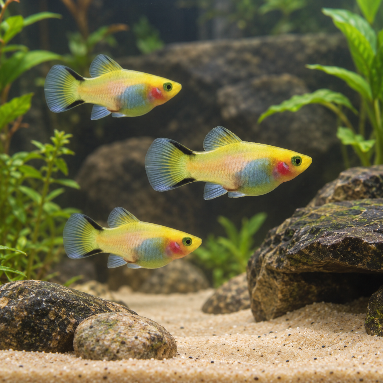 Comet Platy Xiphophorus Maculatus