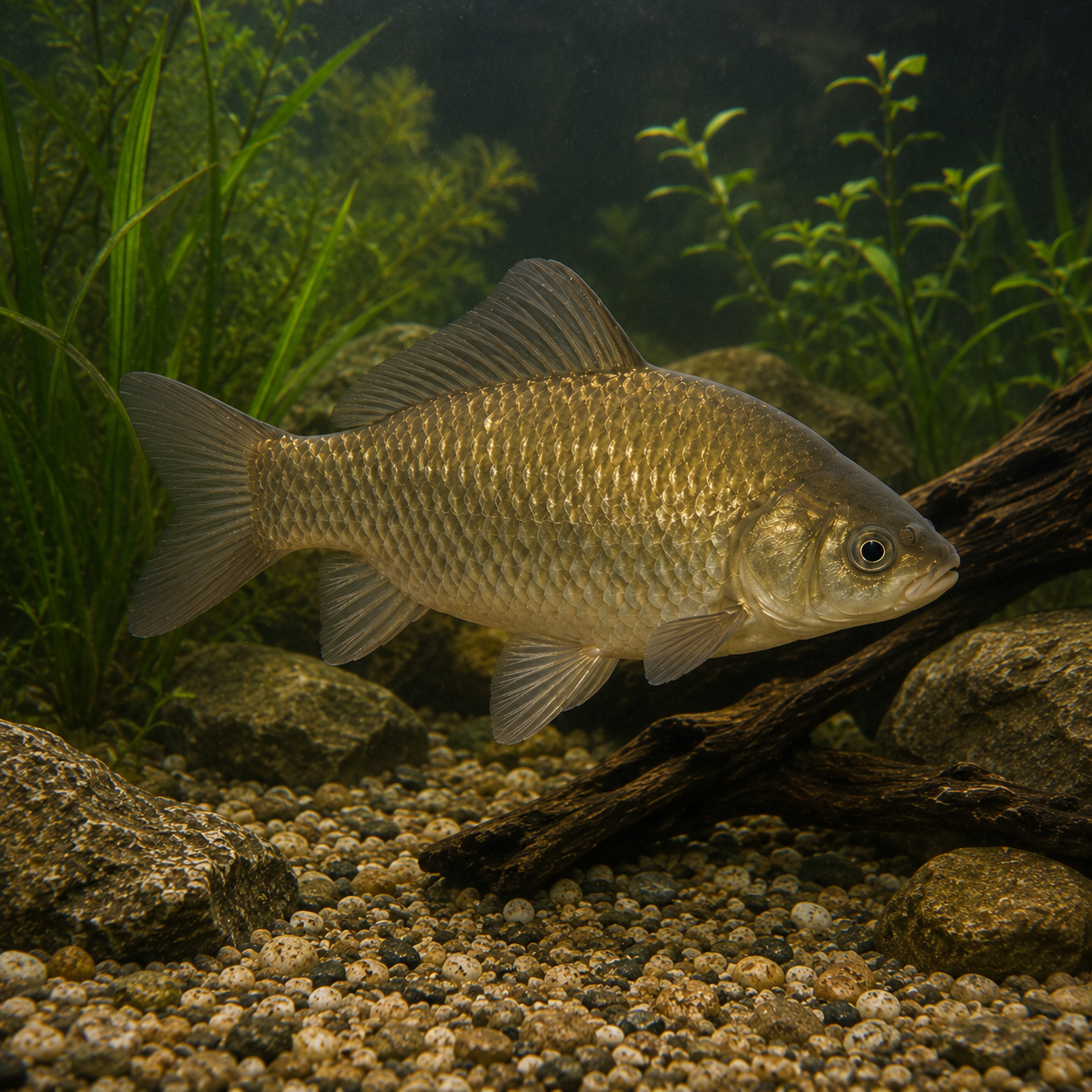Crucian Carp Cyprinus Carpio