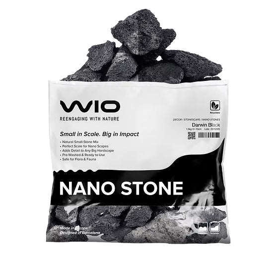 WIO Darwin Black Lava Nano Rock - 1.5KG