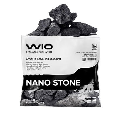 WIO Darwin Black Lava Nano Rock - 1.5KG