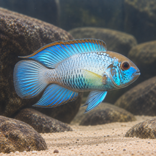 Electric Blue Acara Cichlid