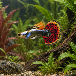 Elephant Ear Male Guppy Poecilia Reticulata