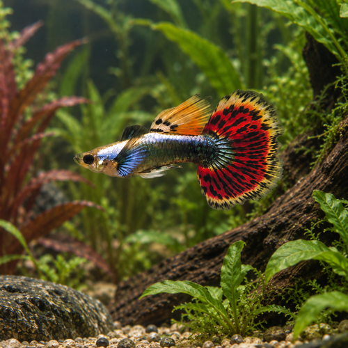 Elephant Ear Male Guppy Poecilia Reticulata