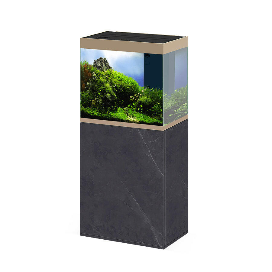 Ciano Emotions Pro 60 Mystic Aquarium And Black Marble Cabinet.