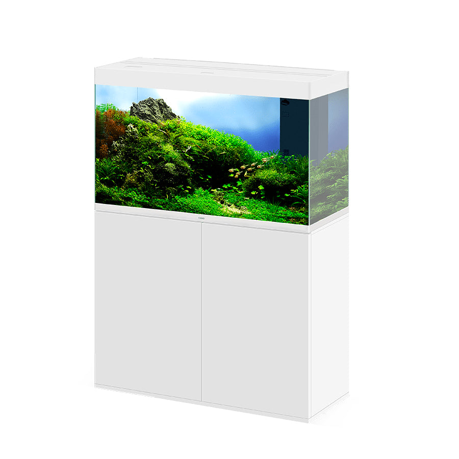 Ciano Emotions Pro 100 White Aquarium and White Cabinet.