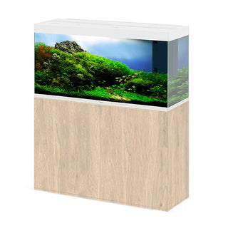 Ciano Emotions Pro 120 White Aquarium And Oak Cabinet.