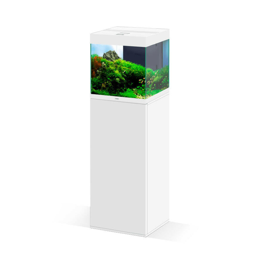 Ciano Emotions Pro 40 White Aquarium and White Cabinet.