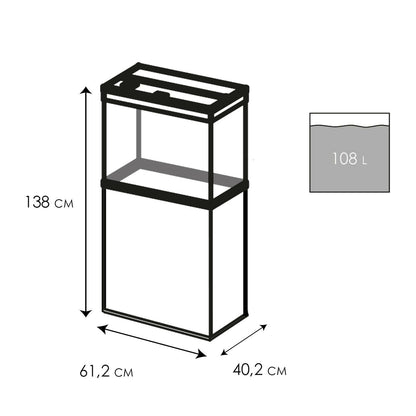 Ciano Emotions Pro 60 White Aquarium And White Cabinet.