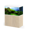 White Aquarium and Oasis Oak Cabinet