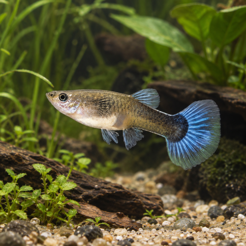 Female Guppy Poecilia Reticulata