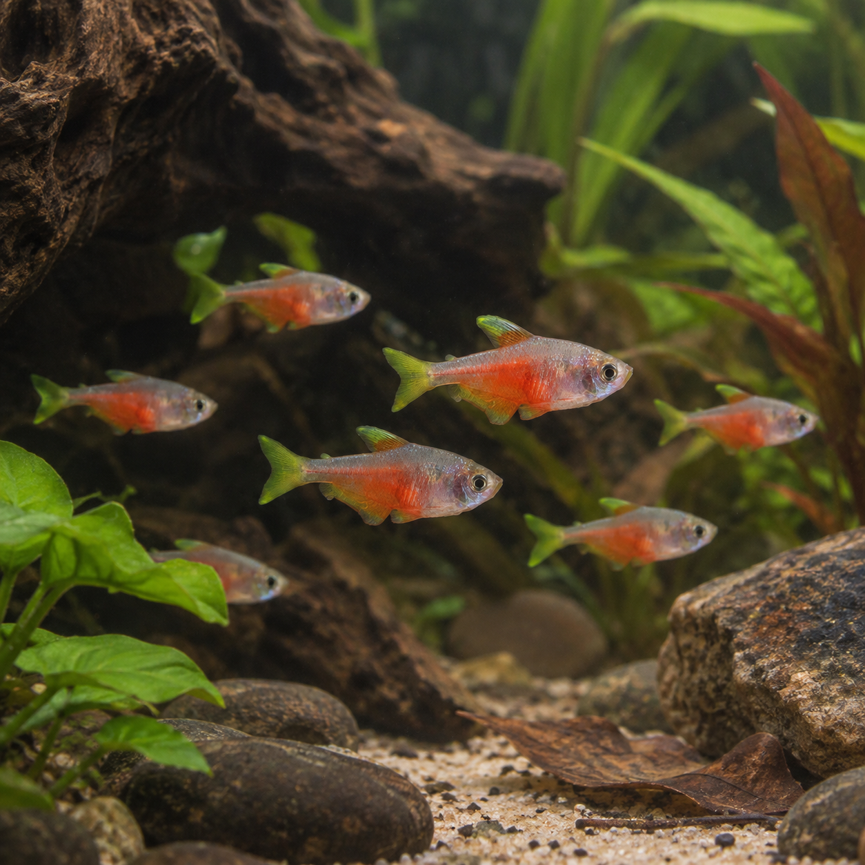 Flame Tetra Hyphessobrycon Flammeus