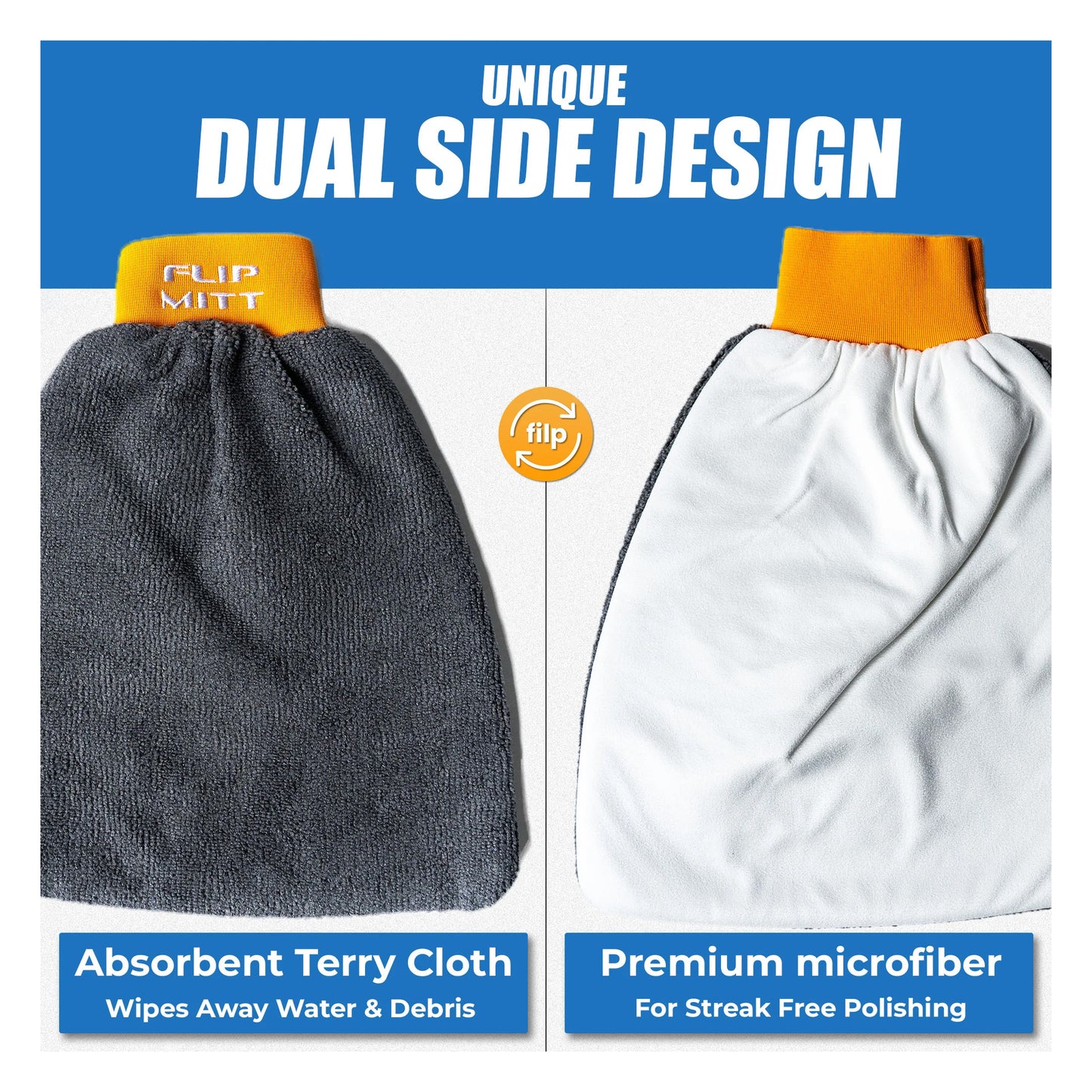 Flipper Flip-Mitt 2-in-1 Cleaning Mitt