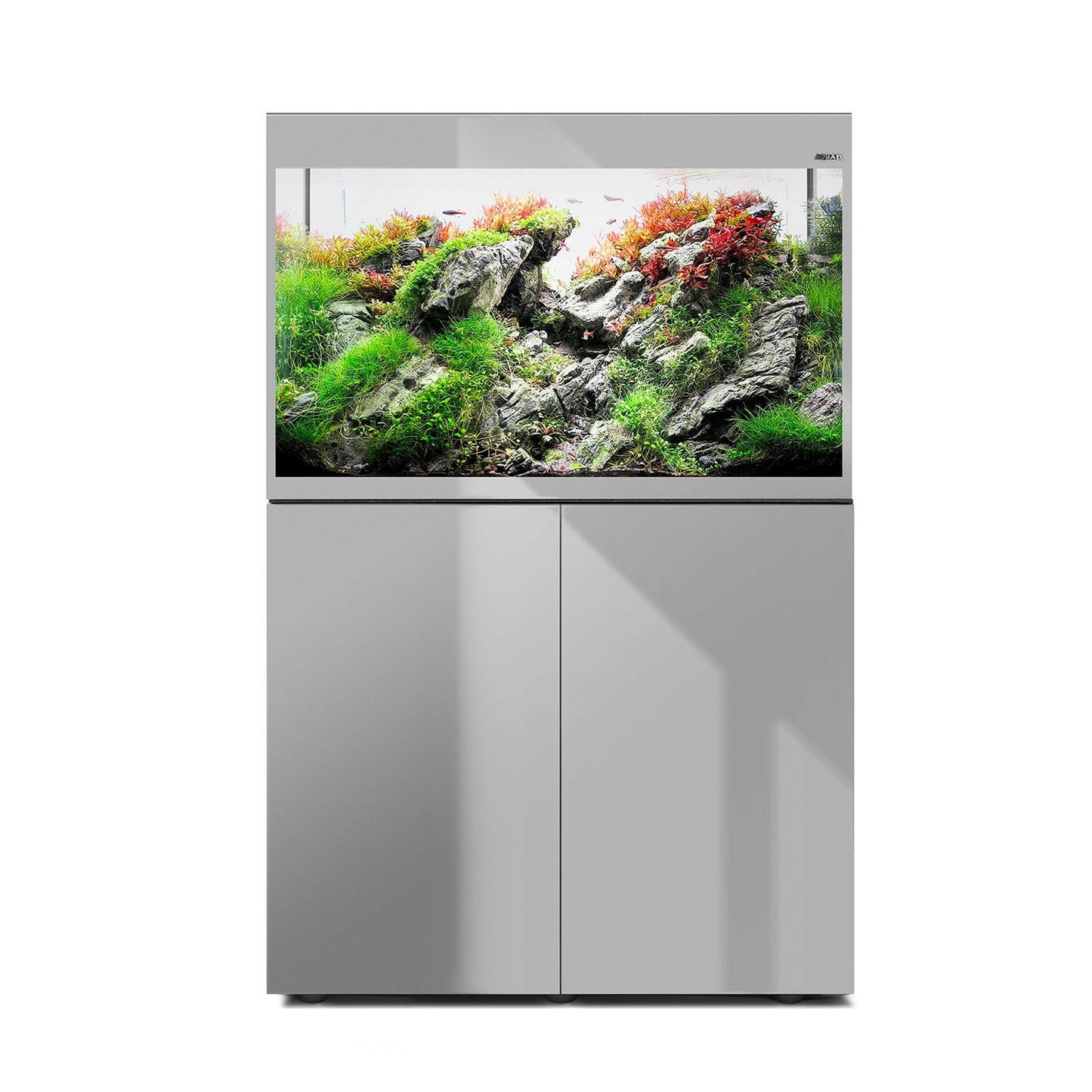 Aquael Glossy ST 80 Aquarium and Cabinet - Grey.