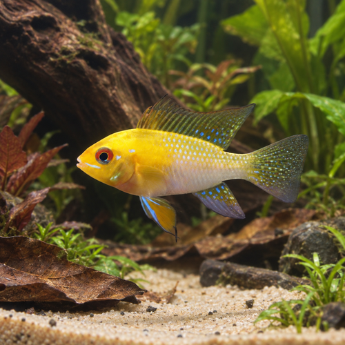 Gold Ram Mikrogeophagus Ramirezi
