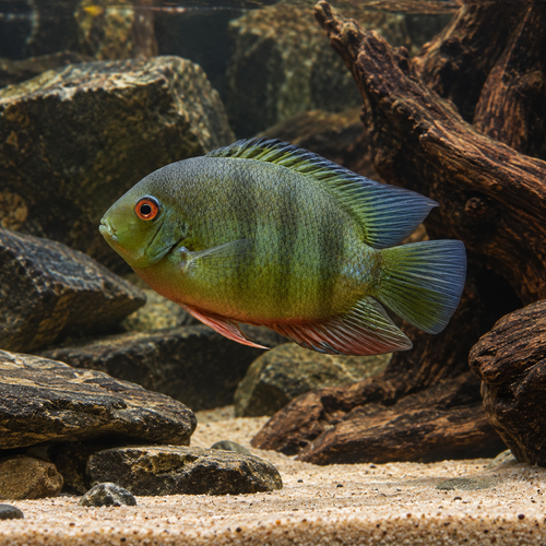 Green Banded Severum Heros Efasciatus