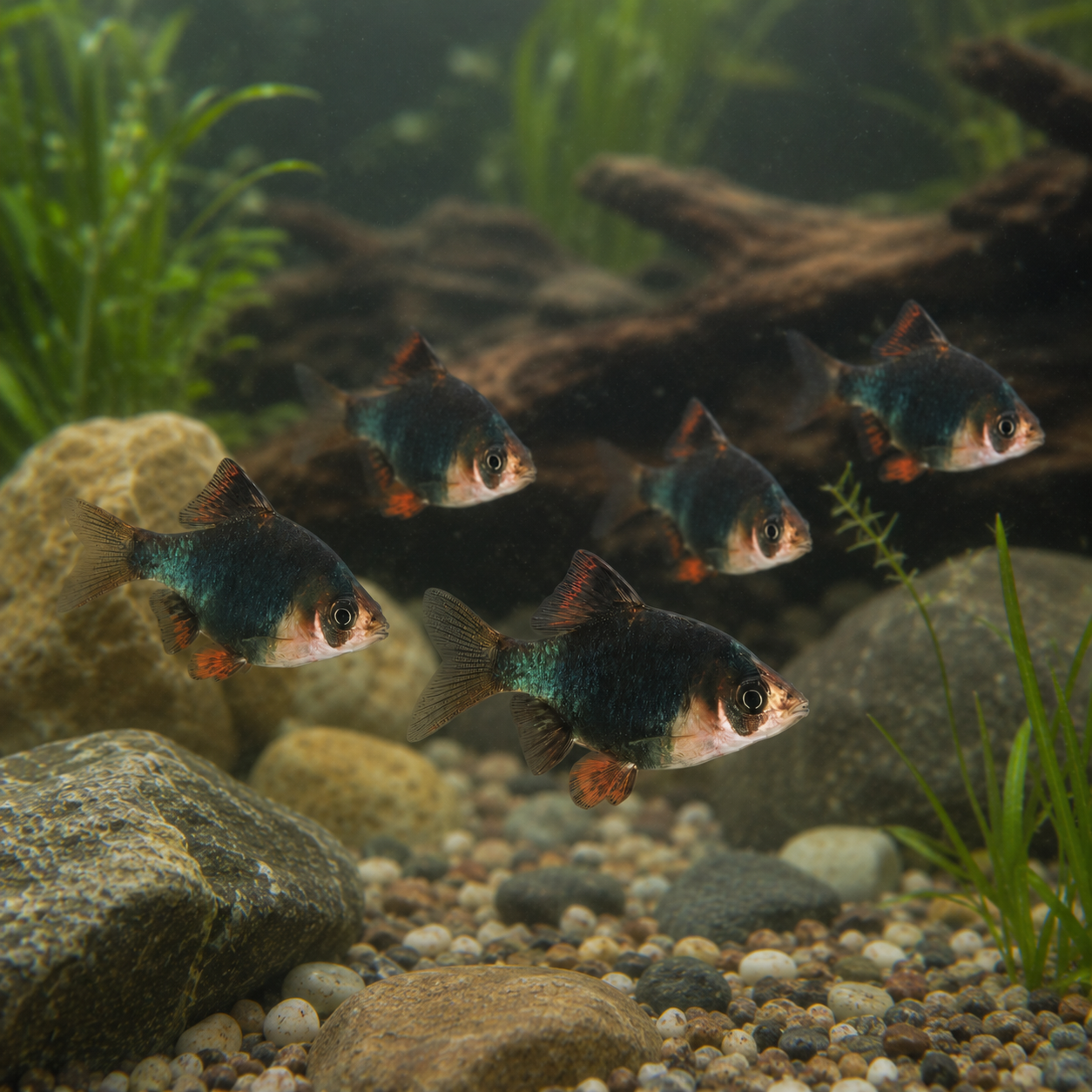 Green Tiger Barb Puntius Tetrazona