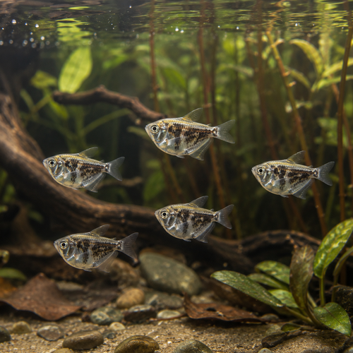Marbled Hatchet Fish Carnegiella Strigata
