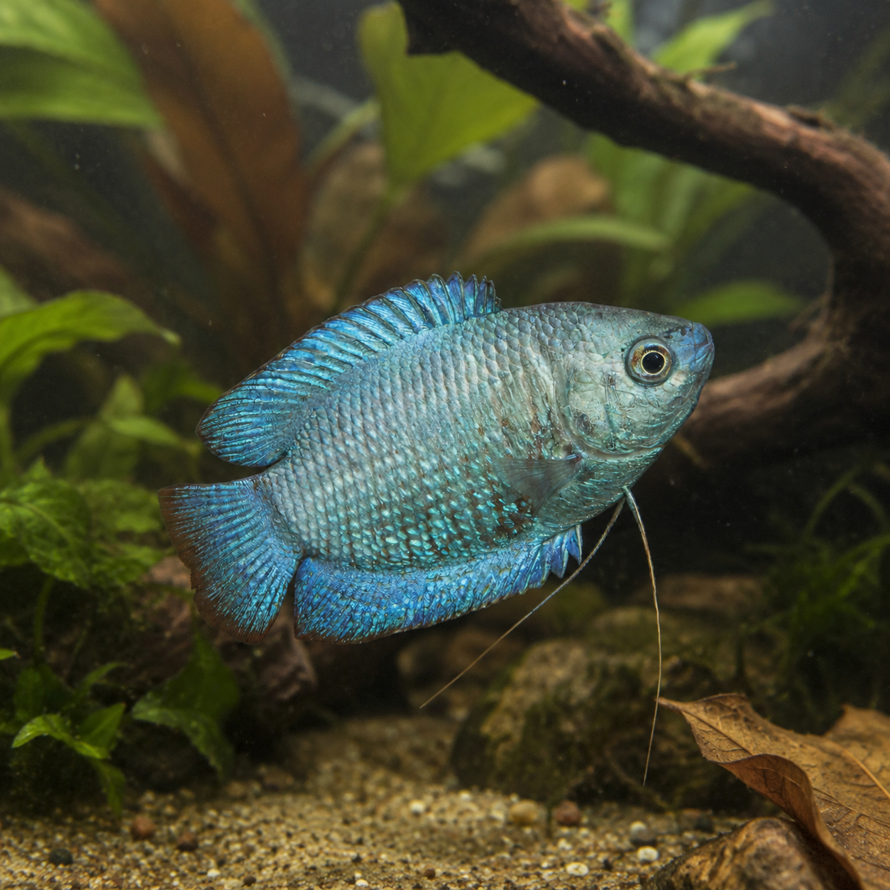 Metallic Blue Dwarf Gourami 