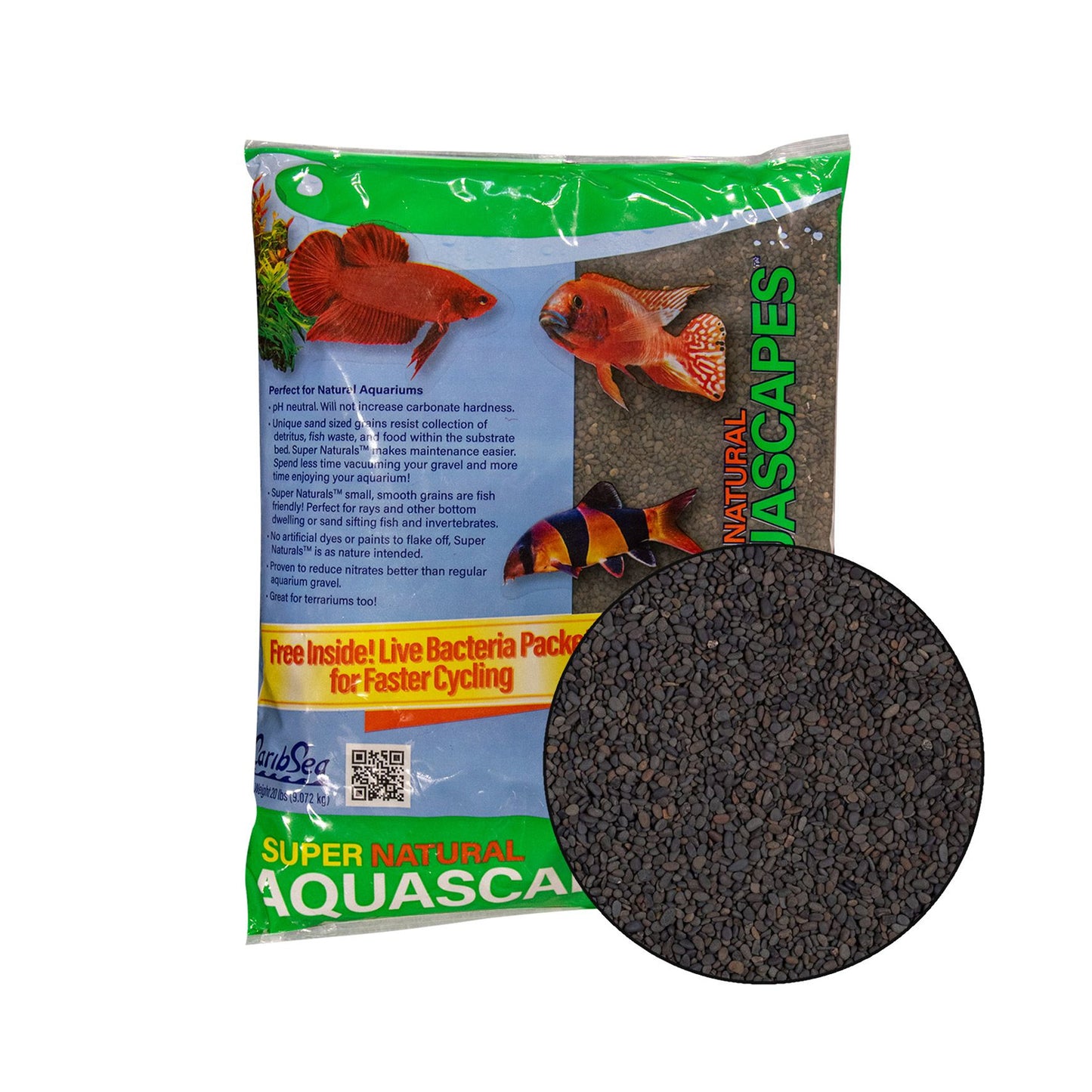 Caribsea Super Naturals Midnight River Sand.