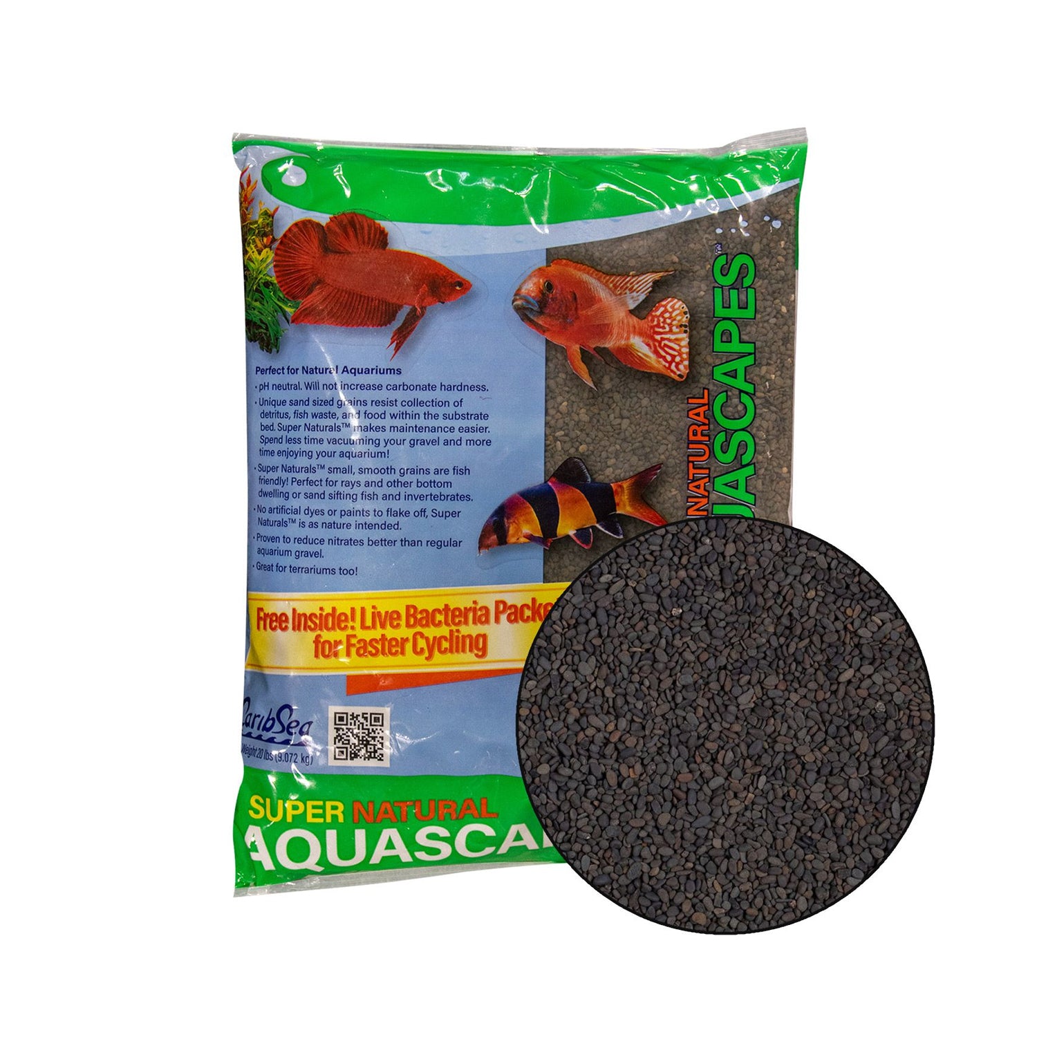 Caribsea Super Naturals Midnight River Sand.