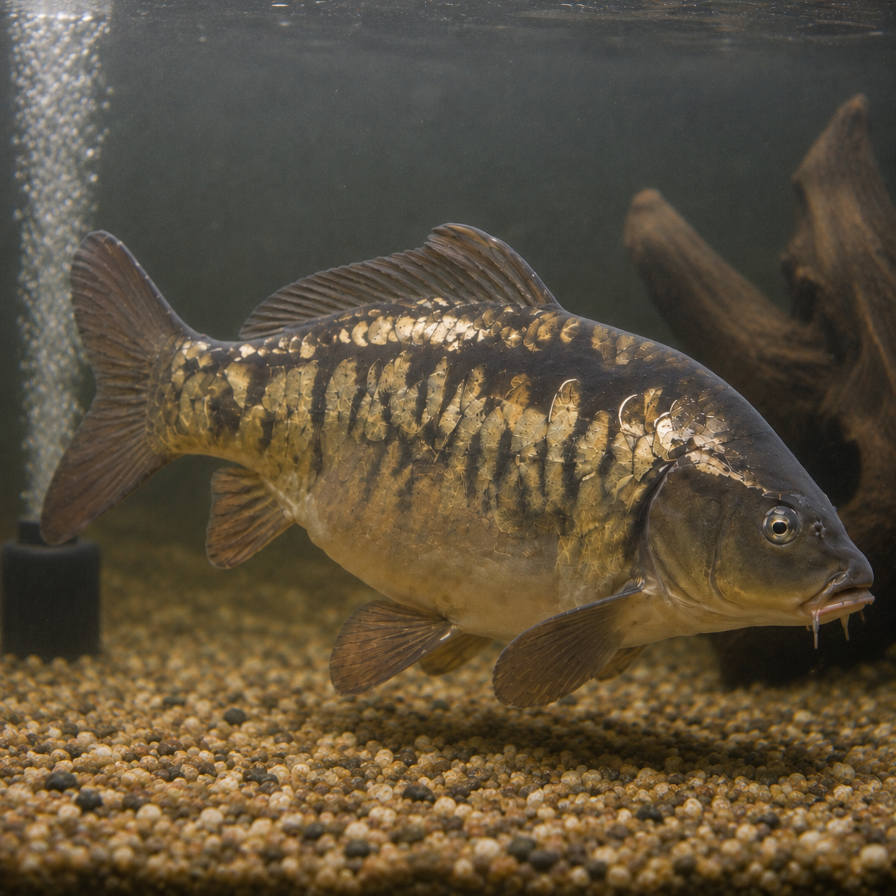 Mirror Carp Cyprinus Carpio