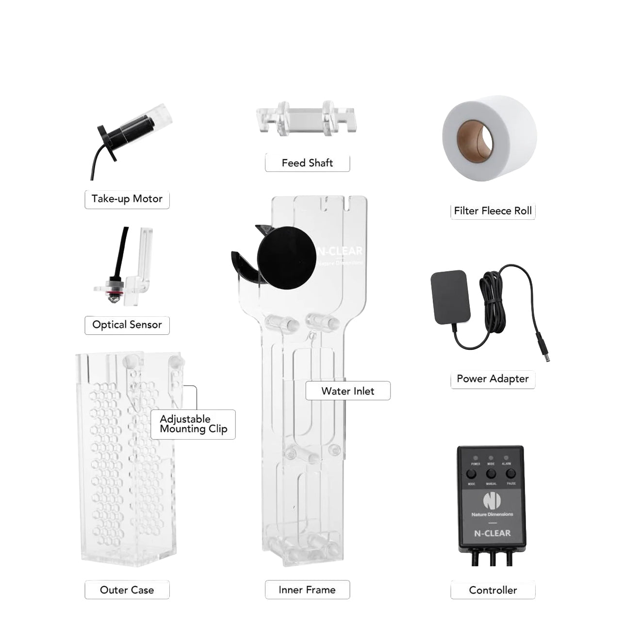 Nature Dimensions N-Clear Nano Fleece Roller Filter (10–50 Gallons).
