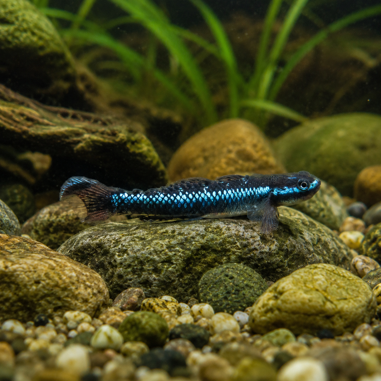 Neon Blue Goby Stiphodon Atropurpureus