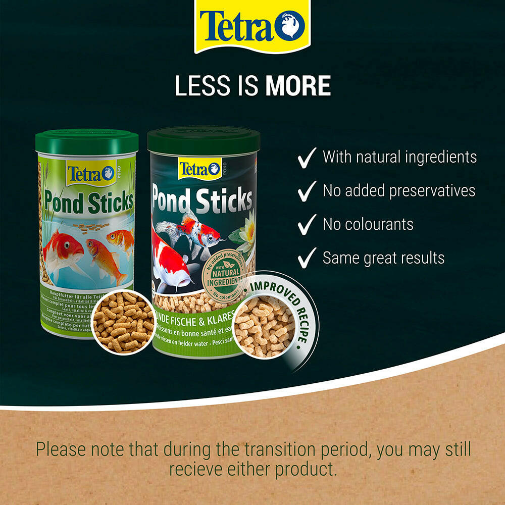 Tetra Pond Sticks 40L plus 25% Extra (50L).