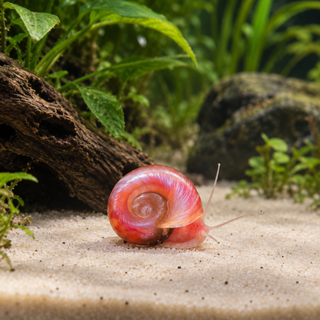 Pink Ramshorn Snail