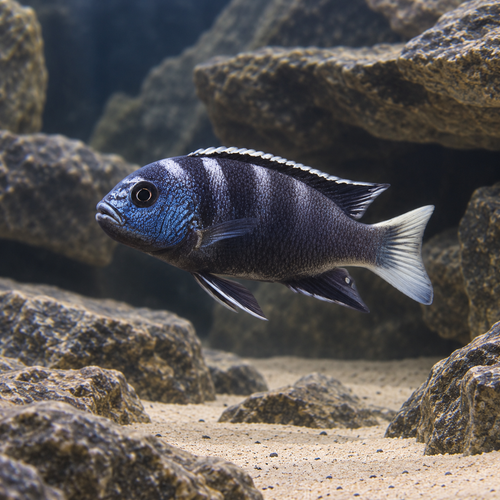 Pseudotropheus Acei White Tail Malawi African Cichlid