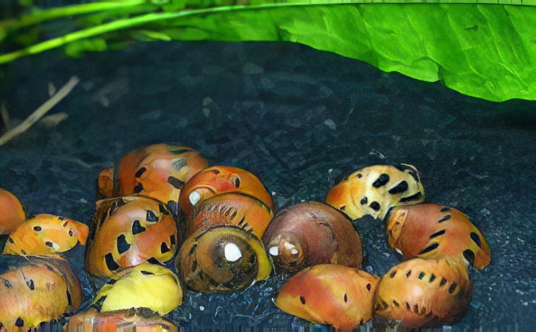 Red Onion Snail Vittina Semiconica 2cm.