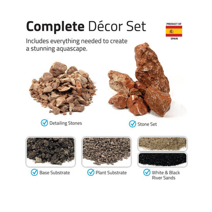 Fluval Aquascaper Natural Sand and Rock Mega Decor Set