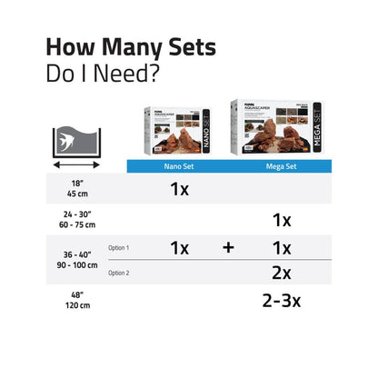 Fluval Aquascaper Natural Sand and Rock Mega Decor Set