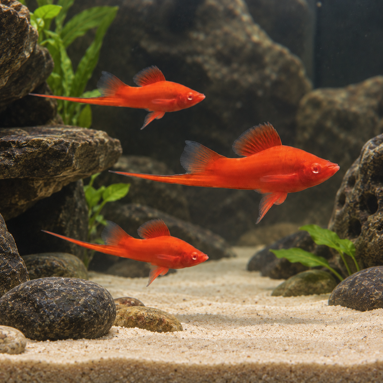 Red Eye Swordtail Xiphophorus Hellerii 
