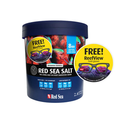 Red Sea Salt 22Kg with FREE Reef View Glasses