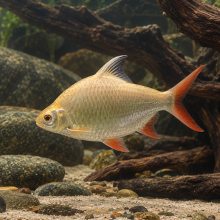 Red Tail Albino Tinfoil Barb