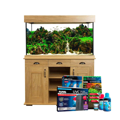 Fluval Shaker 345L Aquarium and Cabinet Set with Free Bundle