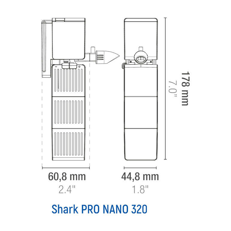 Sicce Shark Pro Nano 320 Internal Filter